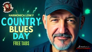 Country Blues Day - Harmonica F Low - Free Tabs