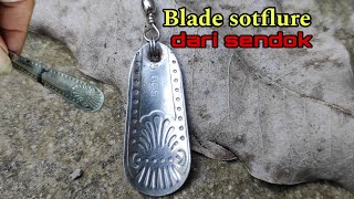 Cara membuat blade sotflure dari sendok |Cara membuat blade spinner #SF169 Cara membuat blade inline