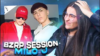 ESPAÑOLA REACCIONA A MILO J || BZRP Music Sessions #57