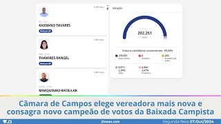 Câmara de Campos elege vereadora mais nova e consagra novo campeão de votos da Baixada Campista