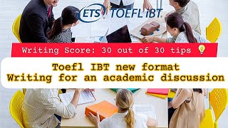 toefl IBT new format changes writing for academic discussion) #toefltest #english