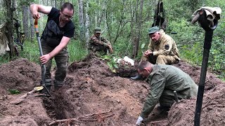 Нашли бойца в запашке. Раскопки в Рамушевском коридоре смерти.