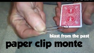 Paper Clip MONTE card trick/magic tricks