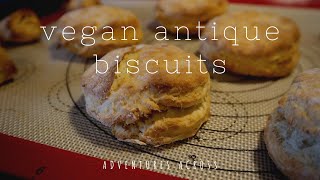 Vegan Antique Baking Powder Biscuits - Cottagecore Recipes || ❀ Adventures Across ❀