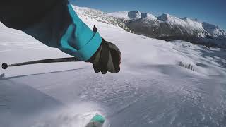 Whistler POV skiing BC's coast