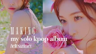 making my own full solo kpop album