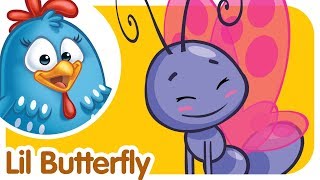 Nursery Rhymes For Kids | Lottie Dottie Chicken UK | Animal Songs: Lil Butterfly | Learning Videos