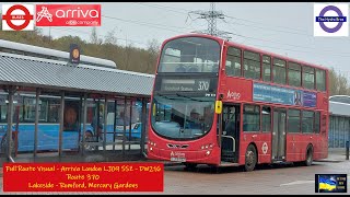 Wet Weather FRV - Arriva London LJ09 SSZ DW216 - 370 Lakeside - Romford, Mercury Gardens