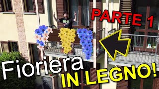 Fioriera in legno per balcone fai da te ( Parte 1)