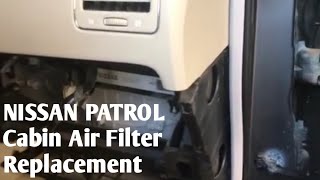 How to change aircon filter Nissan patrol. تغيير فلتر مكيف باترول