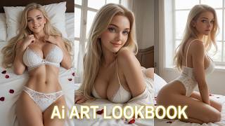 Ai Lookbook Girl - Alluring White Lingerie by Pony Diffusion