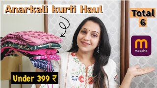 Meesho Anarkali kurti Haul | Meesho Try-on And Review | Affordable & Modest Maxi Dresses | Meeshohau