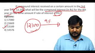 Q97. If compound interest received on a certain amount in the 3rdyear ...? (#SSCCGL Maths Questions)