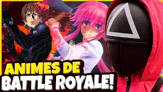 TOP 7 ANIMES DE SOBREVIVÊNCIA PARECIDOS COM ROUND 6 | ANIMES de BATTLE ROYALE/JOGOS MORTAIS