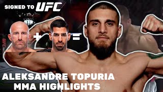 Aleksandre Topuria MMA Highlights - Ilia Topuria Brother Signed to The UFC