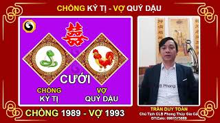 Xem Tuổi Vợ Chồng - Video 35 | Nam 1989 vợ 1993 Có Hợp Không | Nam Tuổi Kỷ Tị Lấy Vợ Tuổi Quý Dậu