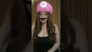 Semongko Comel Reffysyahraniaaaa cosplay mario bros