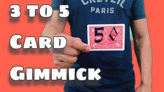 3 to 5 Card Magic Tutorial Gimmick