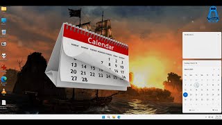 How to enable the taskbar calendar in Windows 11 Lite-SasNet (Optional Tweaks) #windows11