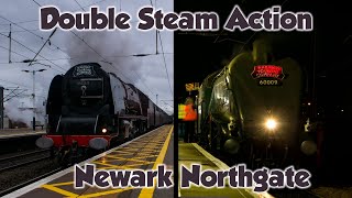 Double Steam Action for a Valentines Day Out | 6233 + 60009 | Newark Northgate | 15th February 2020