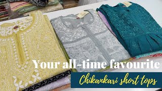 Your all-time favourite chikankari short tops with beautiful embroidery |  Shyamal Chikan ( Hindi )