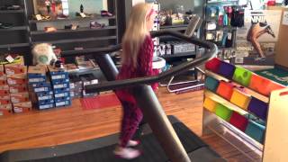 Kid Runner Samantha Ogden on the Trueform Runner non-motorized treadmill. mp4