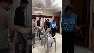 Funny Musical chair game challenge 😁🤣 #happy #lol