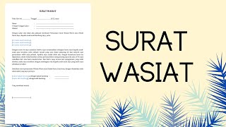 Surat Wasiat dan cara membuatnya