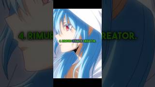 Top 10 Strongest Character in Tensura | Reincarnared as slime #anime #アニメ#rimuru