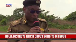 BURNING OF CEASED ILLICIT DRUGS IN ENUGU BY NDLEA