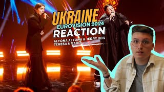 🇺🇦REACTION UKRAINE I EUROVISION 2024 I ALYONA ALYONA & JERRY HEIL - TERESA & MARIA I NATIONAL