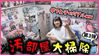 【衝撃】中1オタク女子の"リアルな汚部屋"…大掃除したら○時間かかったwww