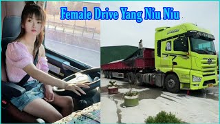 Nữ tài xế xinh đẹp như búp bê Yang Niu Niu và hành trình vận chuyển đá xây dựng