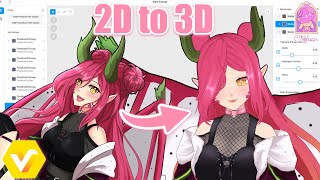 Frooty Dragon 🐲🍒🍓 | VTuber 3D Model〚 VRoid Timelapse 〛46