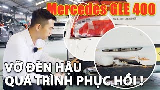 Phục hồi va chạm xe Mercedes GLE 400 bị đâm vào đuôi sau...Quá trình làm đẹp đưa xe cam kết như mới!