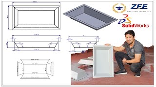 Solid Works-Sheet Metal Tray Design & Fabrication Process