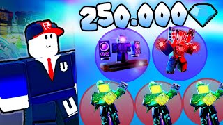 Я ПОТРАТИЛ в Trading Plaza  250 000 ГЕМОВ # Toilet Tower Defense