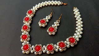 How To Make Pearl Necklace//Diy Bridal Necklace// Useful & Easy