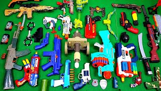 Collecting 7 Sniper Rifles and AK47 Guns Shark Water Gun Machine Gun Captain America Shield Shotgun