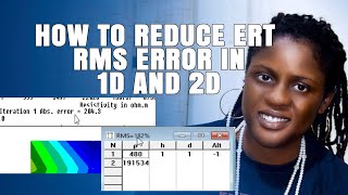 How to reduce ERT RMS Error in 1D and 2D resistivity inversion