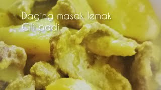 Daging masak lemak cili padi