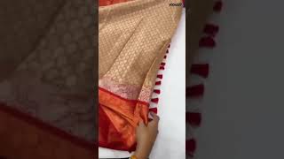 Kanjivaram Semi Silk Saree l Aatwos l Whatsapp 9976566489