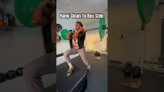 Hang Clean Variation- Select a light load and focus on stepping through as fast as possible!