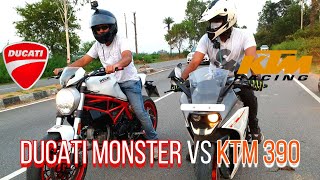 KTM 390 vs Ducati 797