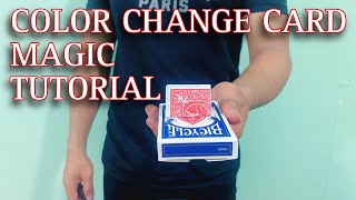 COLOR CHANGE CARD MAGIC TUTORIAL EASY