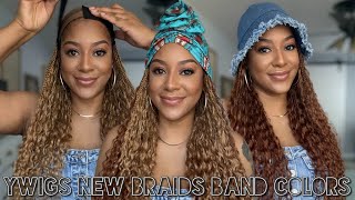 YWigs Braids Band New Colors | Blonde and Light Brown | How to Style