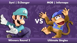 Undiscovered Smash 283 Winners Round 2: Syn! | D.Danger vs MOB | Infernape