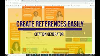 Create references for your research paper using this free Website tool | Insert MLA, APA, IEEE Style