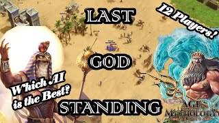 All God Brawl! 12 Player FFA, Featuring the OG Cast! (Titan AI) - Age of Mythology