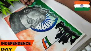 Independence day drawing, Netaji drawing 🇮🇳